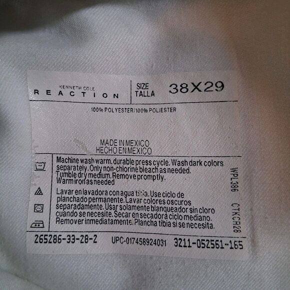 Mens Kenneth Cole Reaction Dress Pants Slacks Size 38X29 Tan Beige Preppy Office - Picture 5 of 7